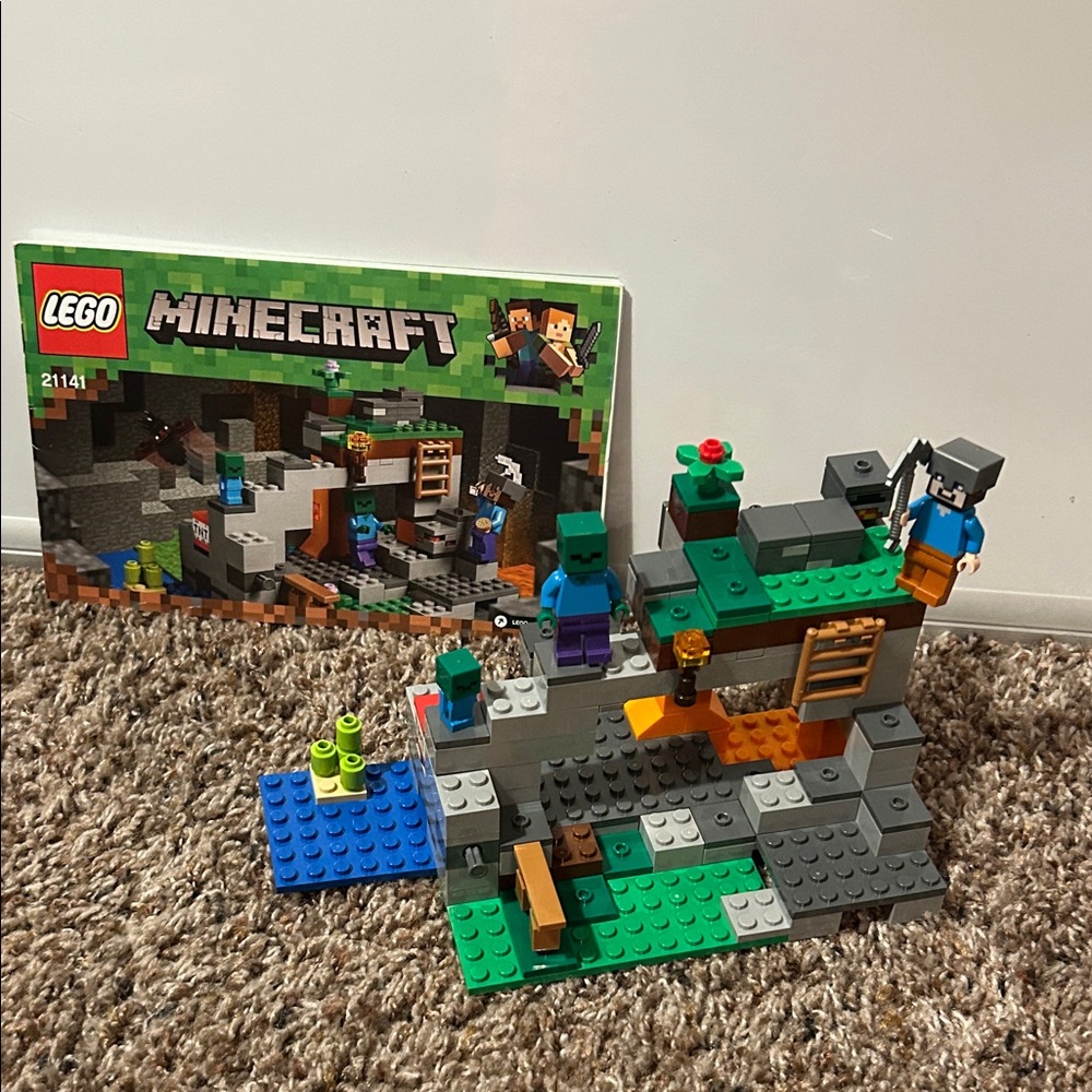 LEGO Minecraft The Zombie Cave #21141 
Opened and Built Set - Picture 3 of 9